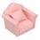 Puppenhaus-Möbel: Rosa-weißes Polka-Dot-Sofa (1:12) 5