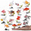 6Pcs Artificial Goldfish Play Set with Stand 4