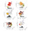6Pcs Artificial Goldfish Play Set with Stand 2