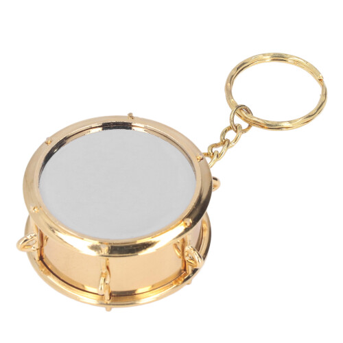 Brass Snare Drum Keychain Portable Musical Gift 2