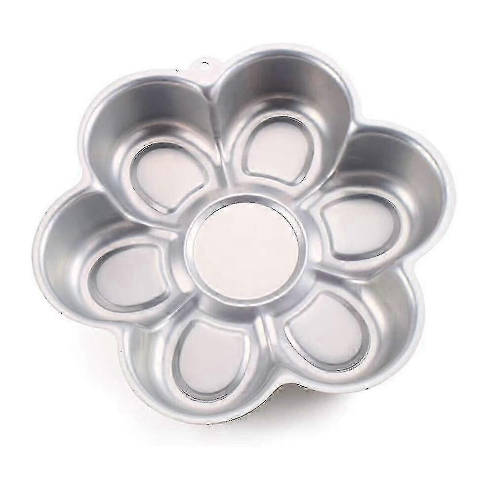 Kikidex (As Show, One Size) Aluminum Cake Mold 3D Flower Shape Baking Pan Diy Birthday Cake Mould Kitchen Supplies