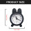 Bunnys Desktop Alarm Clock Bedsides Clock Office Clock-Pink 3