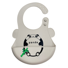 (Panda) Silikon-Wasserdichtes Baby-Lätzchen Leicht Kratzfest Schwein