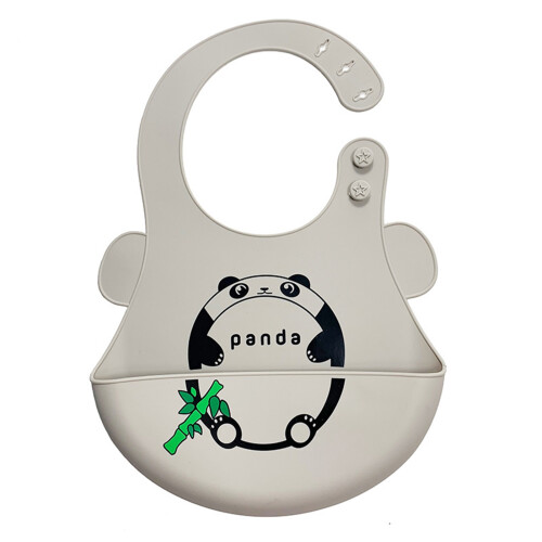 (Panda) Bib in silicone impermeabile Maiale