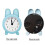 Bunnys Desktop Alarm Clock Bedsides Clock Office Clock-Pink 6