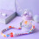 (Purplr+Strap) Drinkfles Walvis Groen met Rietje 2