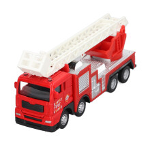 (Fire Ladder Truck) 1:55 Scale Fire Truck Alloy Toy Decoration Birthday Gift