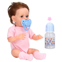 (Silicone Girl Doll) 30cm Soft-Silikon-Reborn-Baby-Puppe Stoffkörper Mädchen-Geschenk