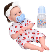 (Cloth Body Girl Doll) 30cm Soft-Silikon-Reborn-Baby-Puppe Stoffkörper Mädchen-Geschenk