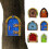 6er Mini Feentür Holz Bastelset Gartendeko Geschenk für Kinder 4