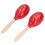 2 Maracas in Rosso con Sfere di Sabbia 4
