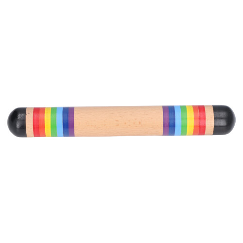 Rain Stick Wooden Rattle Bell Music Sensory Development Tool 1