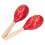 2 Maracas in Rosso con Sfere di Sabbia 2