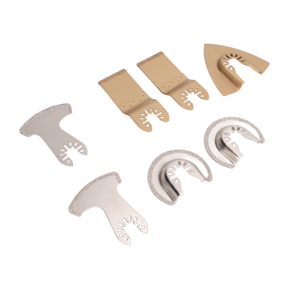 7Pcs Oscillating Saw Blade Kit For Tile, Cement, Concrete Grinding 3141357213402