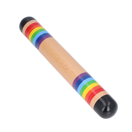 Rain Stick Wooden Rattle Bell Music Sensory Development Tool 2