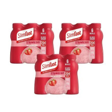 SlimFast Milkshake Strawberry 6x325ml x3 Pack