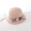 (Light Pink) Eltern-Kind-Strohhut mit Blume, Sonnenschutz, rosa 1