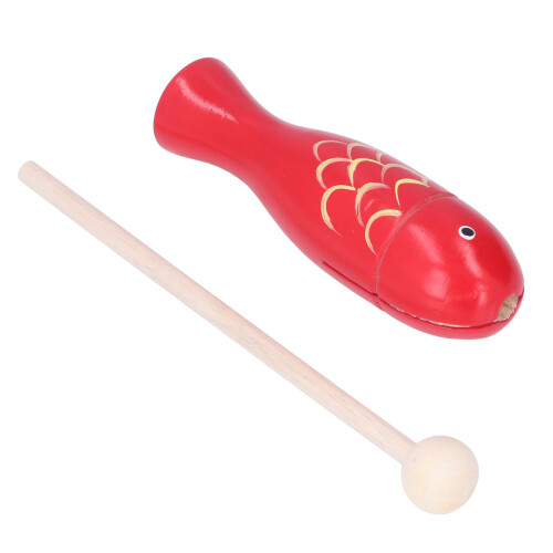 (Red) Draagbare Houten Percussie-instrument Vis