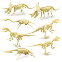 7 Pcs Fossil Skeletons Bones Toys for Kids Archaeological Science Play