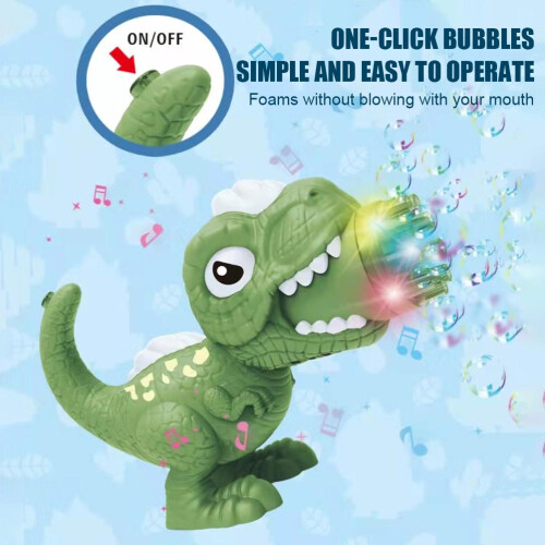 9 Hole Auto Dinosaur Bubble Machine Outdoor Lighting 2
