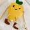 (Yellow) Kleinkind-Rucksack Karotte Form Rot 1
