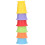 6pcs Stacking Cups Baby Nesting Toy with Drain Holes for Bath 3