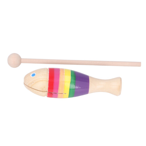 (Iridescence) Draagbare Houten Percussie-instrument Vis 2