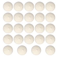 (White 5.5x4.5cm/2.2x1.8in) 24x Bunscheißball Stressball Weiß 5,5x4,5cm