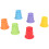 6pcs Stacking Cups Baby Nesting Toy with Drain Holes for Bath 2