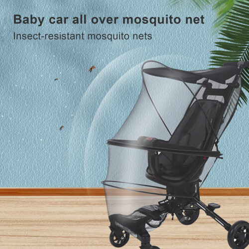 Baby Stroller Bug Net Cute Pattern Universal Breathable Full Covered 2