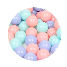 (Macaron 3 Colors Thickened 5.5cm / 2.2in) 100x Spielball hellfarbig - Wassertaubenball 5,5cm