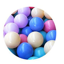 (Macaron 5 Colors Thickened 5.5cm / 2.2in) 100x Spielball hellfarbig - Wassertaubenball 5,5cm