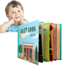 Busy Book for Kids Learning Skills Quiet Book Preschool Activity Toy