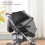 Baby Stroller Bug Net Cute Pattern Universal Breathable Full Covered 5