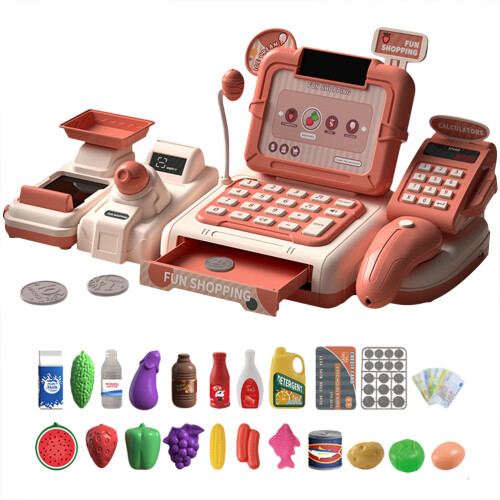 Cassa Registrabile Giocattolo con Set per Bambini
