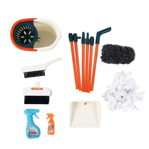 Kids Detachable Cleaning Set Broom Mop Duster Toy 2