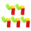 (#3) 5x Silicone Anxiety Relief Suction Toys 5
