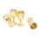 (Golden) 4Pcs Mini Champagne Cups 1:12 Dollhouse Silver 1