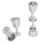 (Silver) 4x Mini Champagnergläser 1:12 Puppenhaus Silber 3