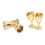 (Golden) 4Pcs Mini Champagne Cups 1:12 Dollhouse Silver 5
