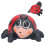 Lifelike Ladybug Toy Black Red 3+ 2
