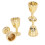 (Golden) 4Pcs Mini Champagne Cups 1:12 Dollhouse Silver 3