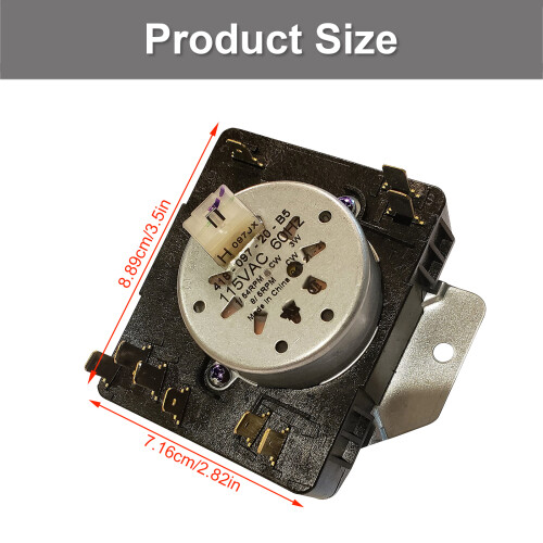 W10186032 Dryer Timer 120V 60Hz Replacement Part for 2