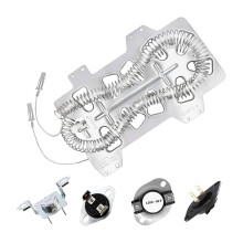 Heavy Duty Dryer Heating Element Set Repair Part Metal Texture
