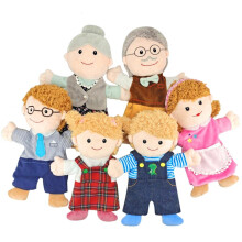 6x Weiche Dinosaurier-Handpuppen 30 cm, zum Vorlesen