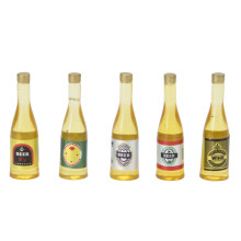 5 Mini Beer Bottles 1:12 Maßstab Puppenhaus Deko-Zubehör