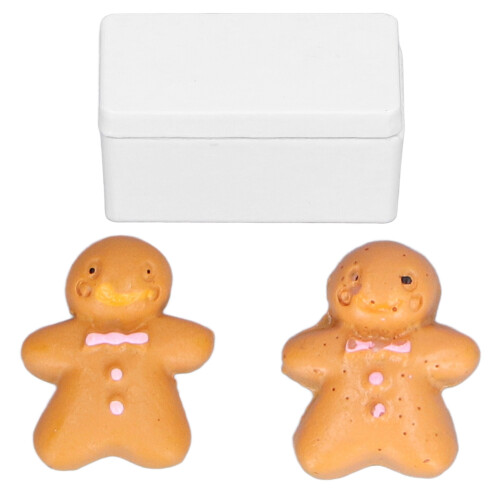 (White) Miniature Biscuit Box Dollhouse 1:12 Pink
