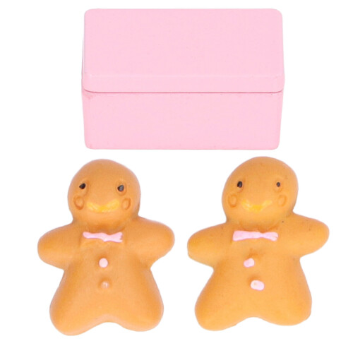 (Pink) Miniature Biscuit Box Dollhouse 1:12 Pink