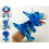 Dinosaurier-Handpuppe 30 cm, T-Rex Plüsch für Kinder 2
