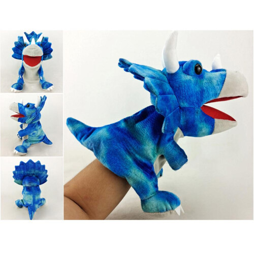 Dinosaurier-Handpuppe 30 cm, T-Rex Plüsch für Kinder 1